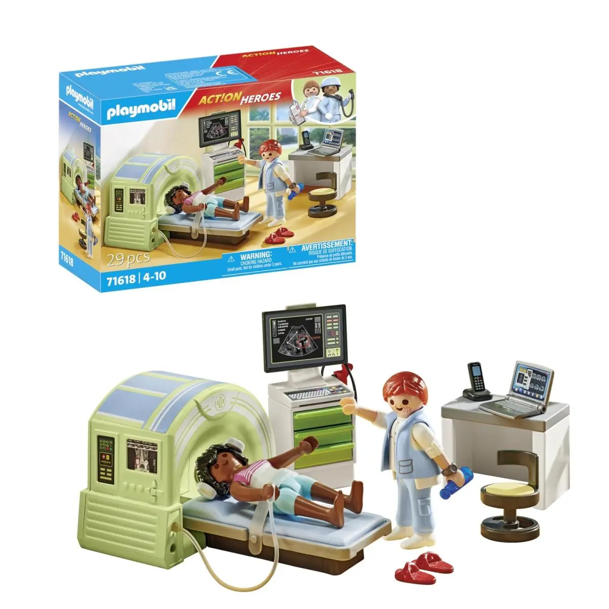 Playmobil Action Heroes 71618 Mrt Mit Patient Realistische Untersuchung Beim Ra