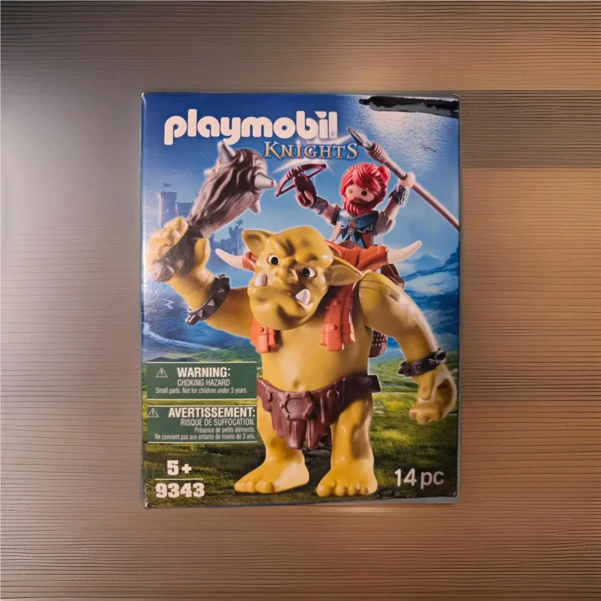 Playmobil 9343 - Knights Troll Warrior Rider Set Retired Clean