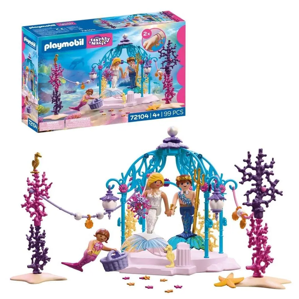 Playmobil Fantasy Magic Onderwaterbruiloft Zeemeerminpaviljoen Met Licht