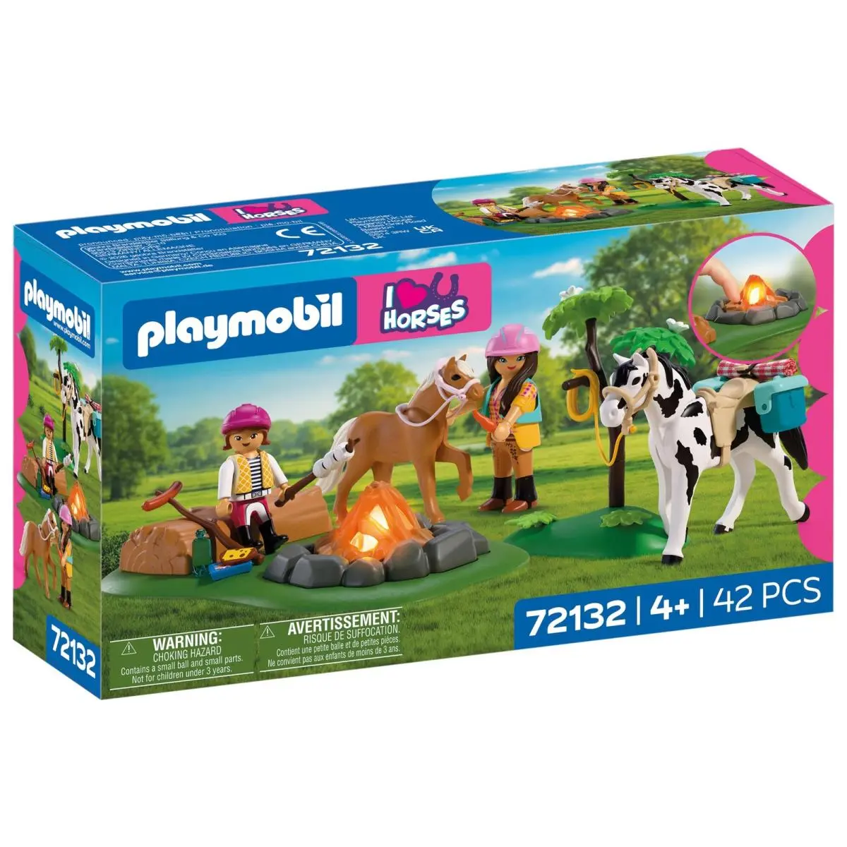 Playmobil I Love Horses 72132 Uitstapje Naar Paard Met Kampvuur Loopset Met Moe