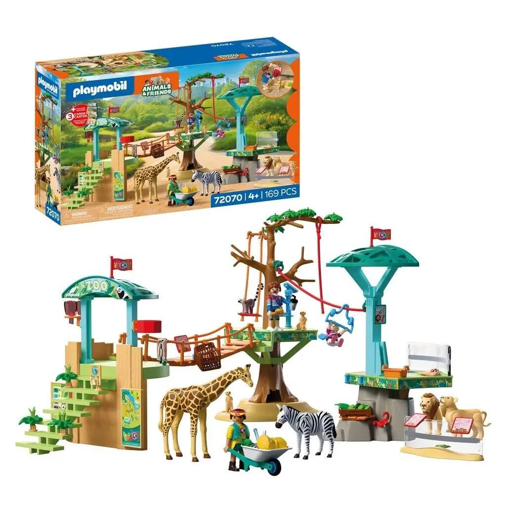 Playmobil Animals Friends Zoo Wilderness Climbing Park 3 Platforms with