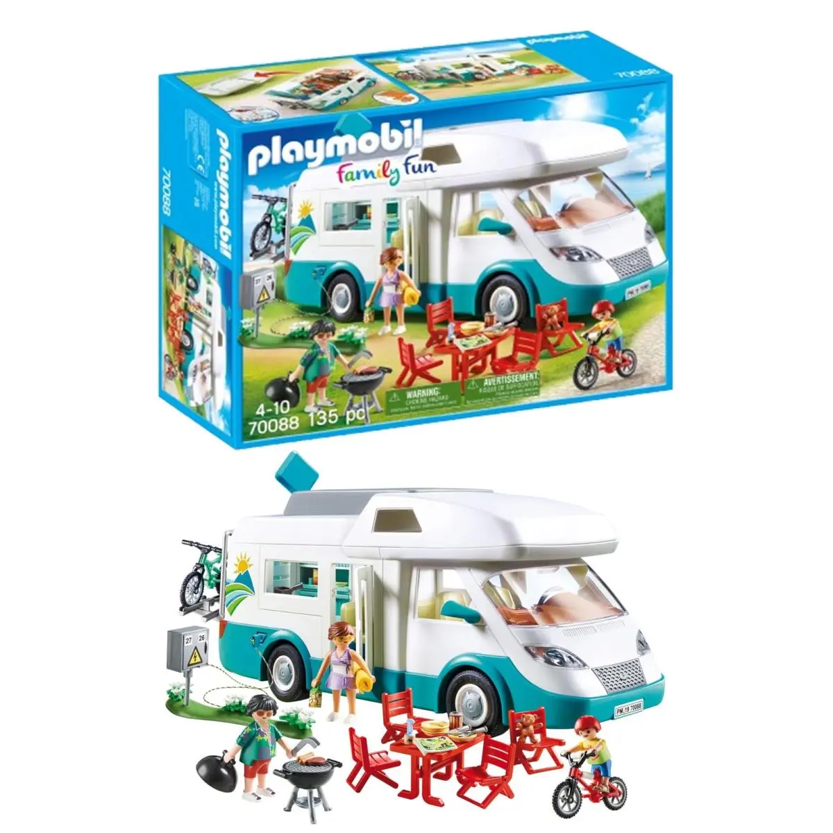 Playmobil Family Fun 70088 Mobilhome Met Familie Single