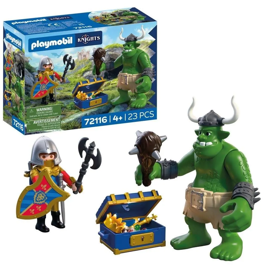 Playmobil Knights Troll Met Leeuwenridderschat Troll-figuur Met Beweegbare
