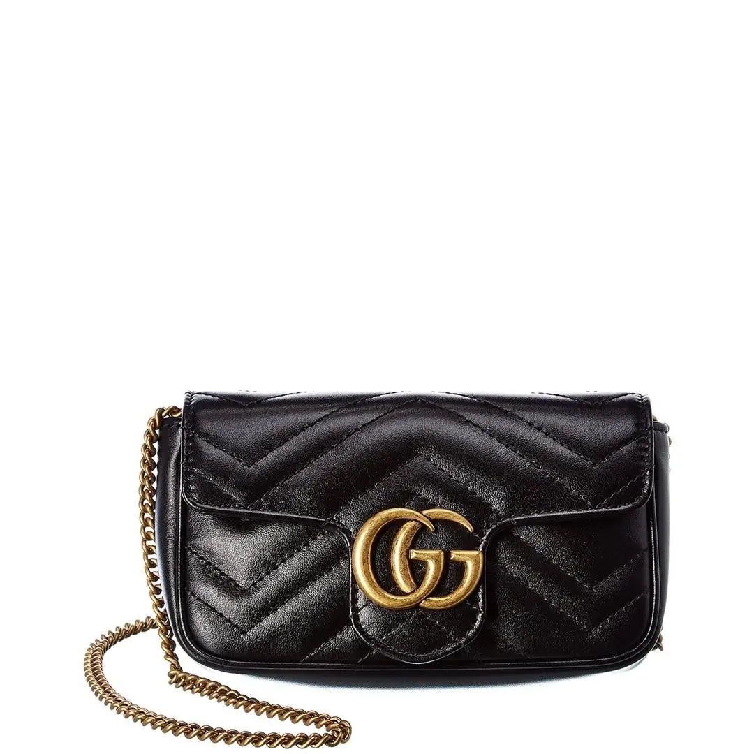 Gg Marmont Super Mini Matelasse Leather Crossbody Women`s by Gucci