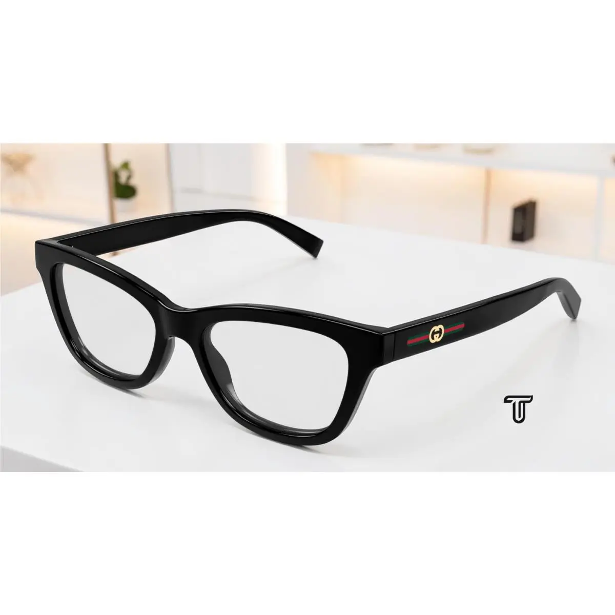 Gucci GG1983O 001 Cat Eye Black Demo Lens 52 mm Women`s Eyeglasses