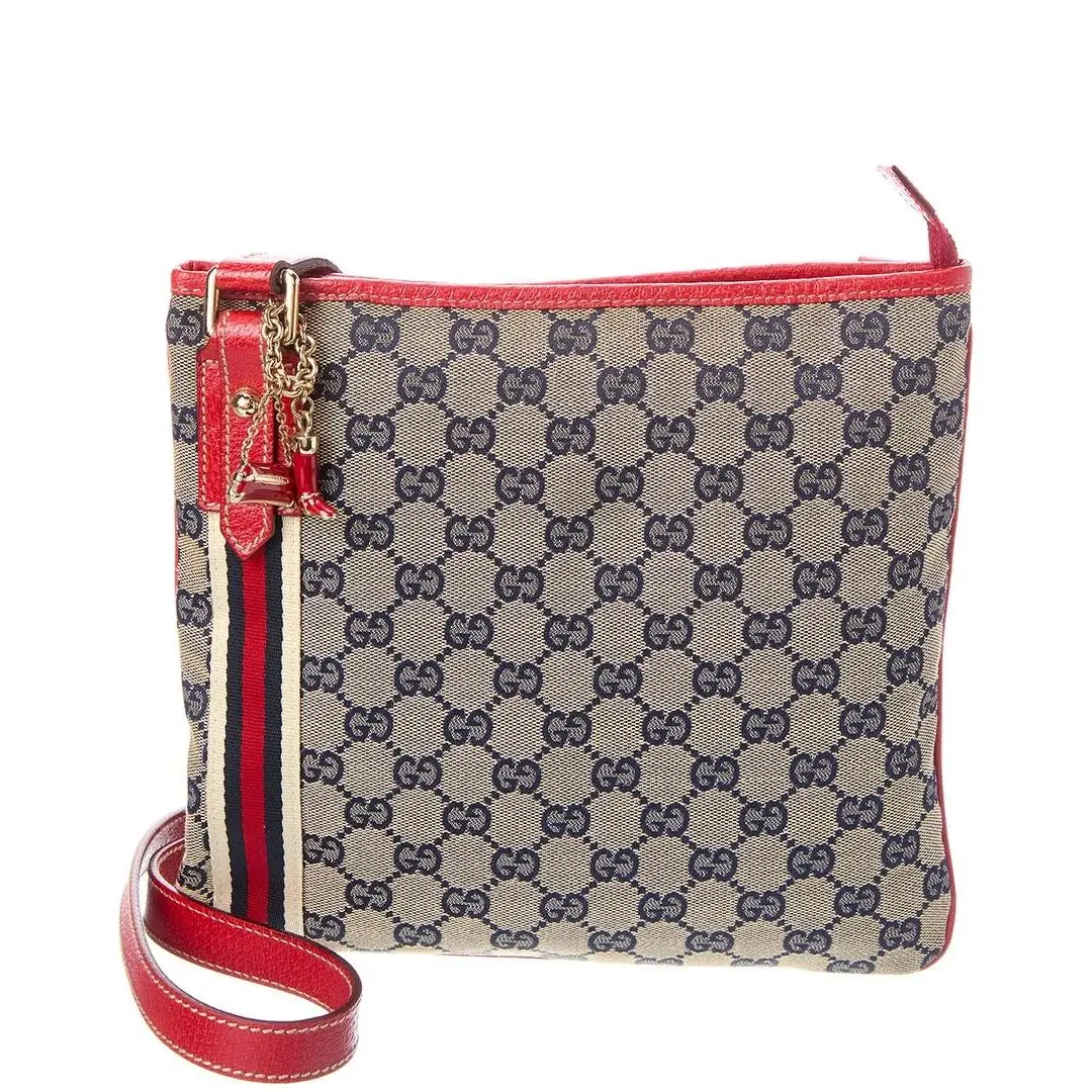 Gucci Jolicoeur Canvas Messenger Bag Women`s