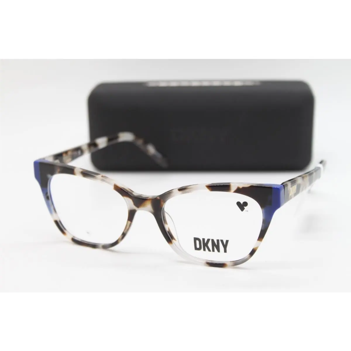 Dkny DK5058 275 Tortoise Blue Eyeglasses W/case 52-17