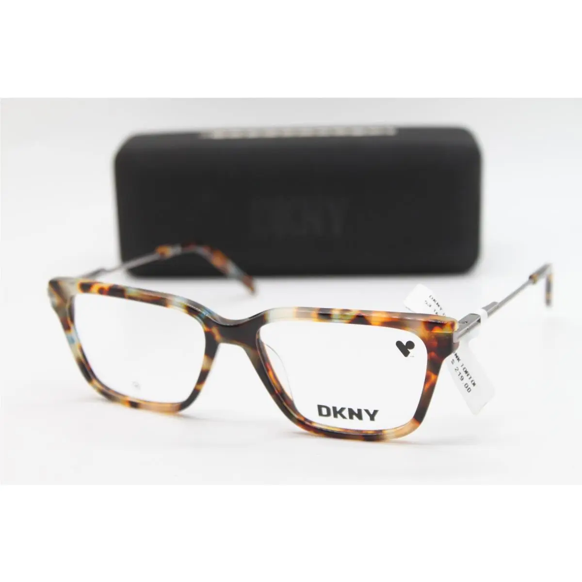 Dkny DK7012 244 Tortoise Silver Eyeglasses W/case 53-16