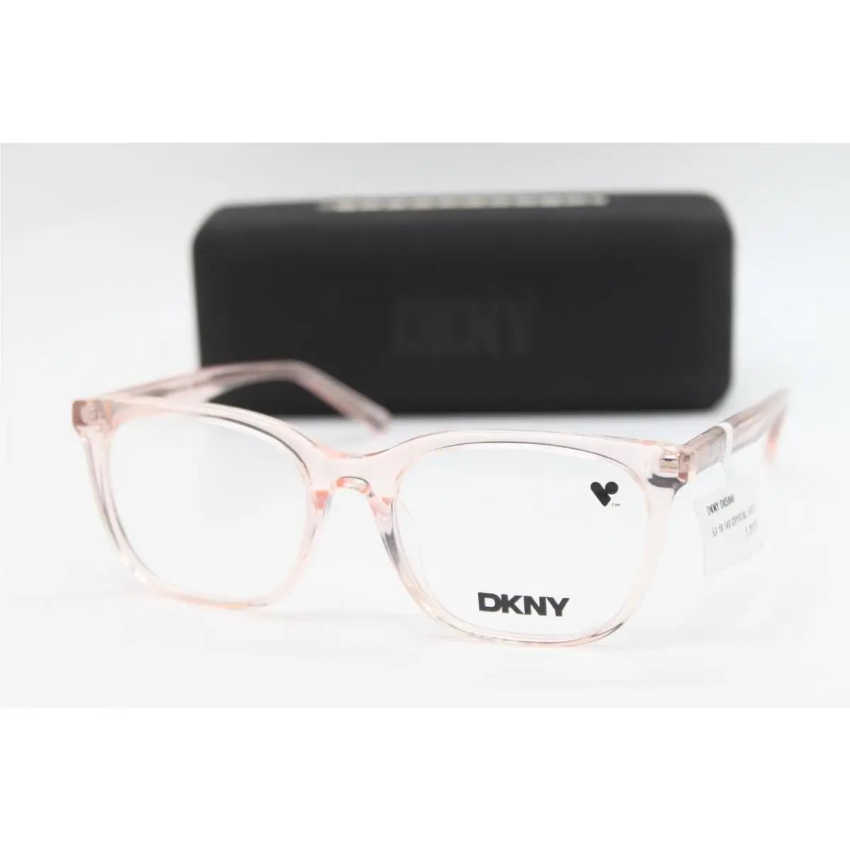 Dkny DK5040 820 Crystal Pink Eyeglasses W/case 53-18