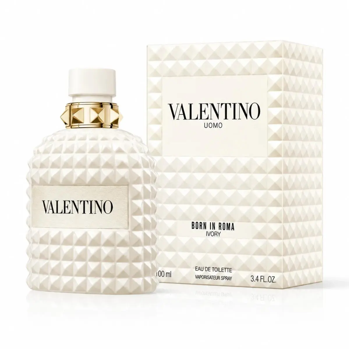 Valentino Uomo Born In Roma Ivory Eau de Toilette 3.4 oz 100ml Men Spray