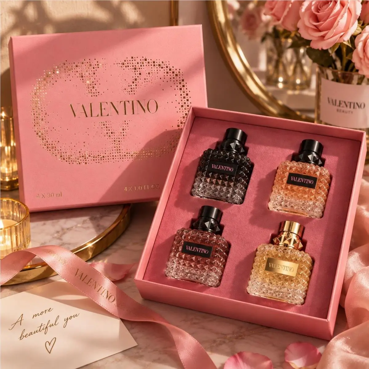 Valentino Born In Roma Fragrance Discovery Set 4x30ml Intense Gold