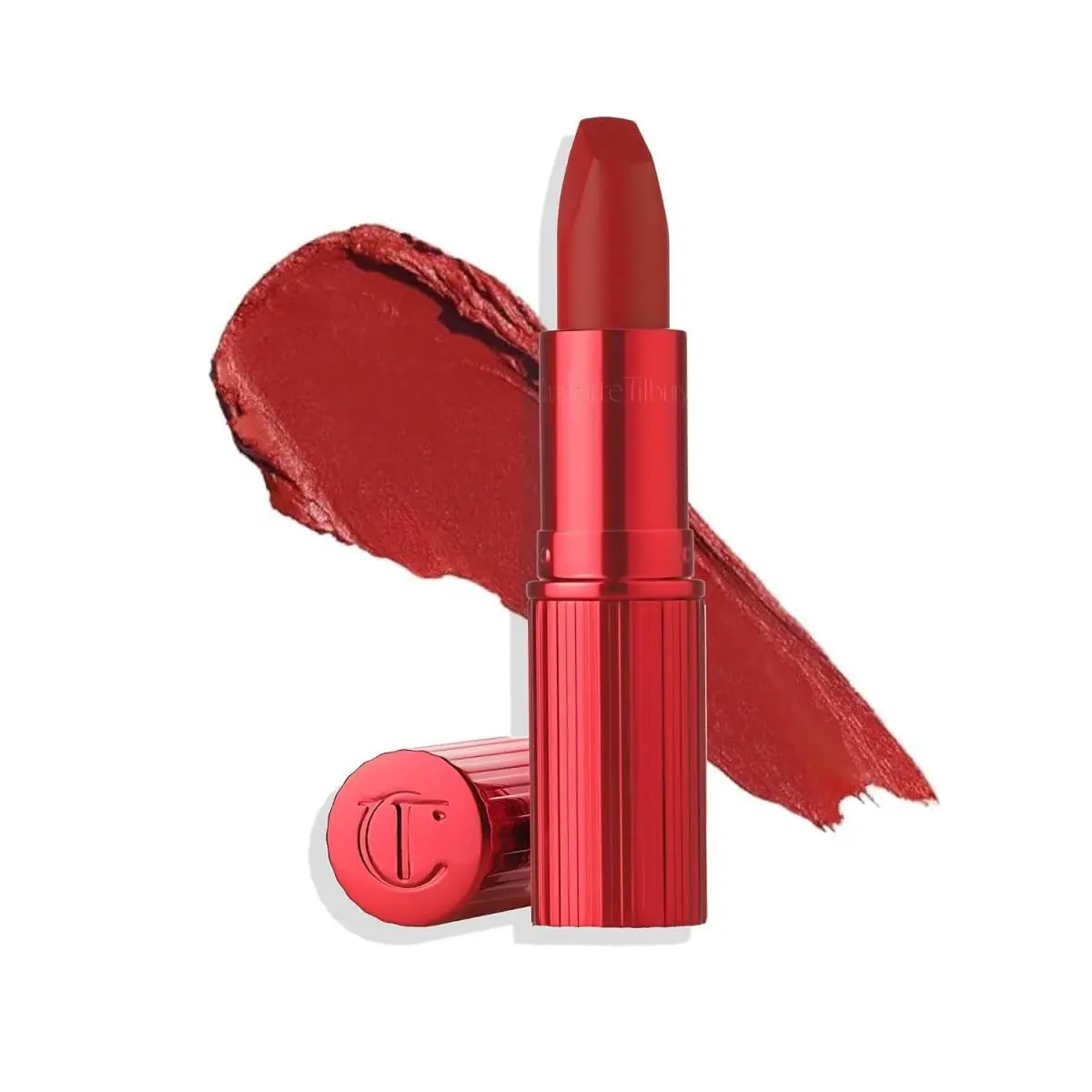 Matte Revolution Lipstick - Long Lasting Matte Lipstick with Mark Of A Kiss - muted red by Charlotte Tilbury