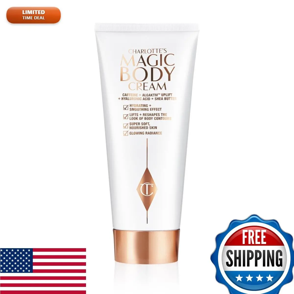 Charlotte Tilbury Magic Body Cream - Skin Tightening Cream Body Enriched