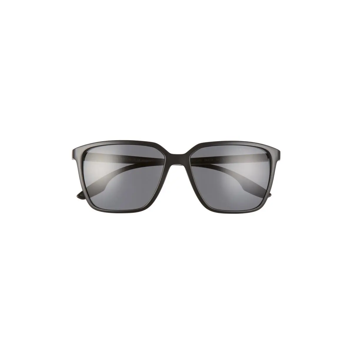 Men`s Prada Pillow 58mm Polarized Square Sunglasses - Matte Black/ Grey Solid