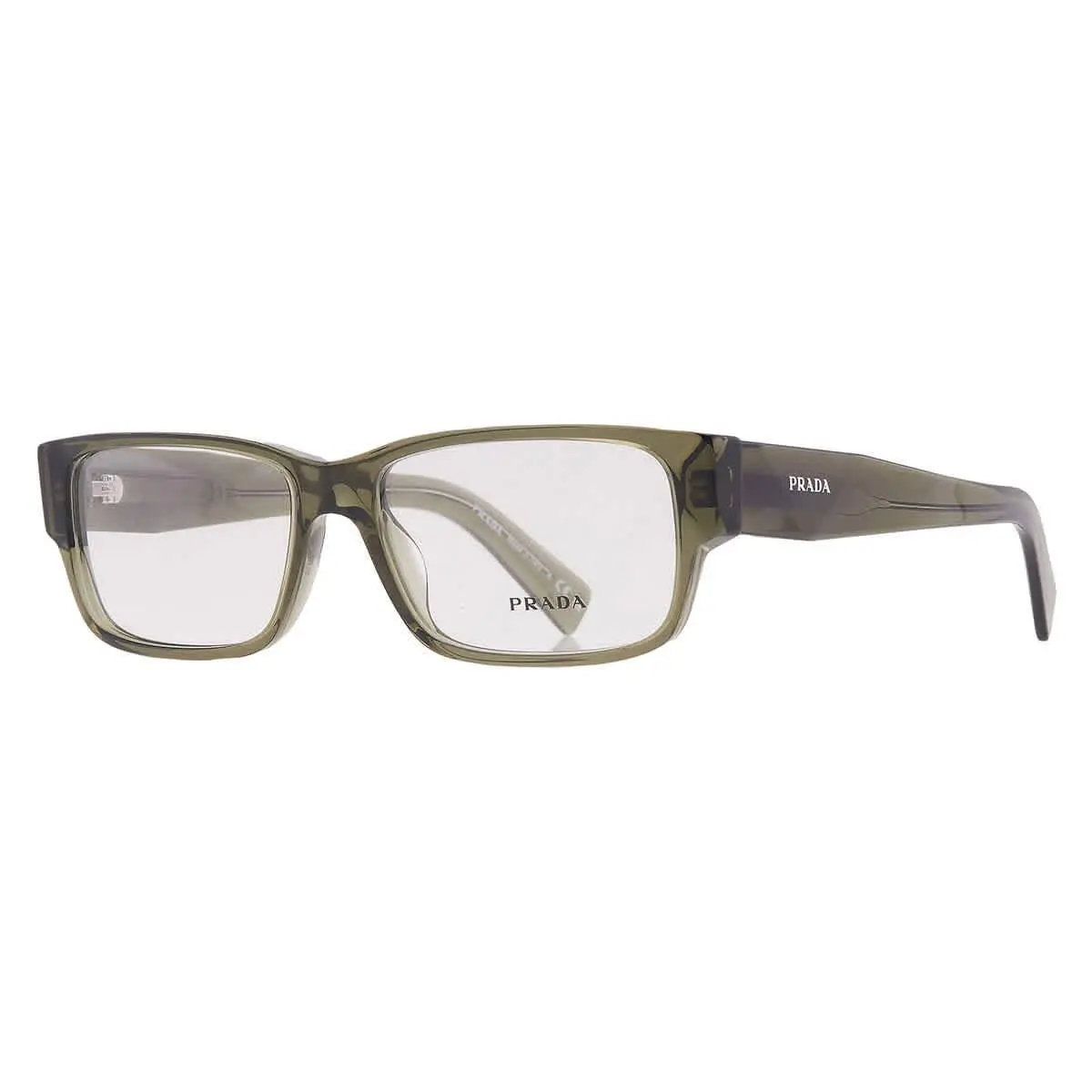Demo Rectangular Men`s Eyeglasses PR B09V 25A1O1 57 PR B09V 25A1O1 57 by Prada