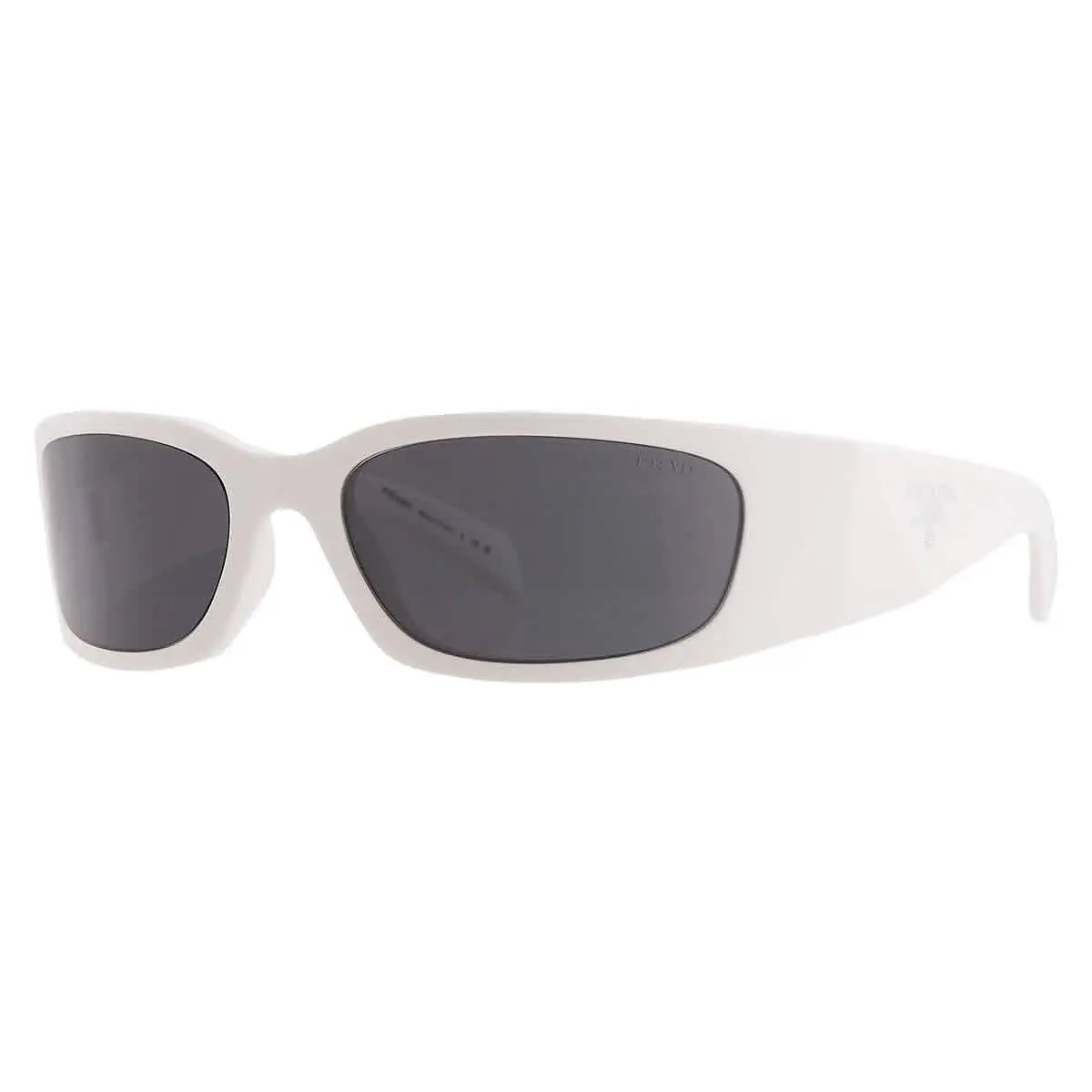 Prada Dark Grey Square Men`s Sunglasses PR A19S 1425S0 60 PR A19S 1425S0 60
