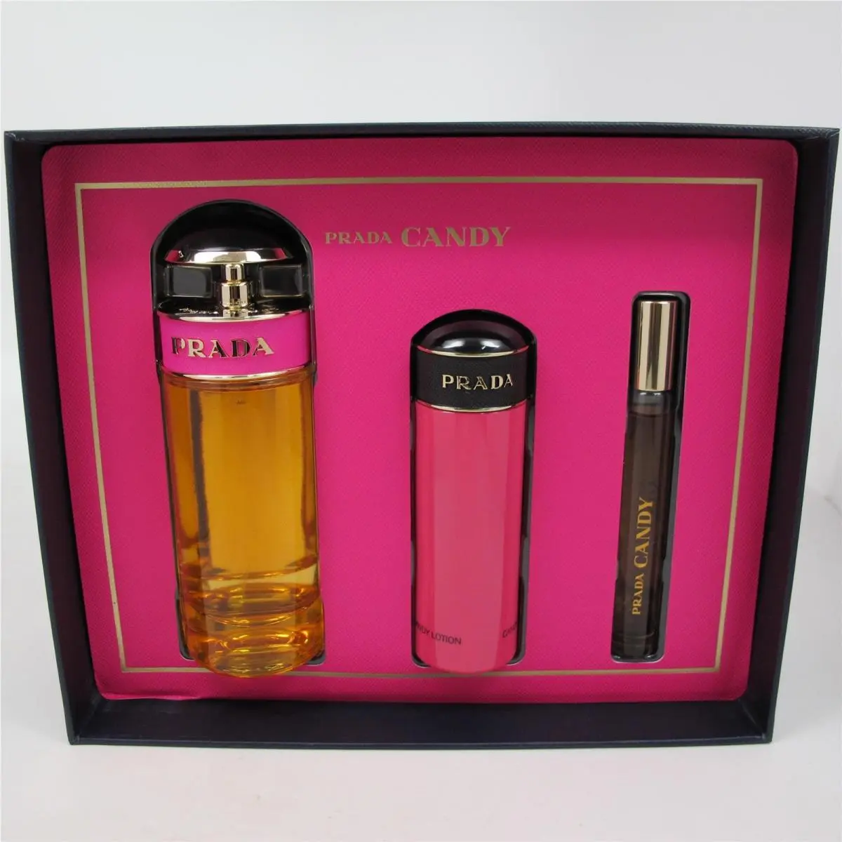 Candy  3 Pcs Set: 2.7 oz Edp 0.34 oz Edp 2.5 oz Lotion by Prada