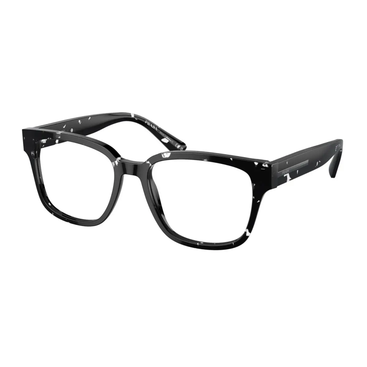Prada Women Eyeglasses Matte Black Demo Square PR A09V 15O1O1 54