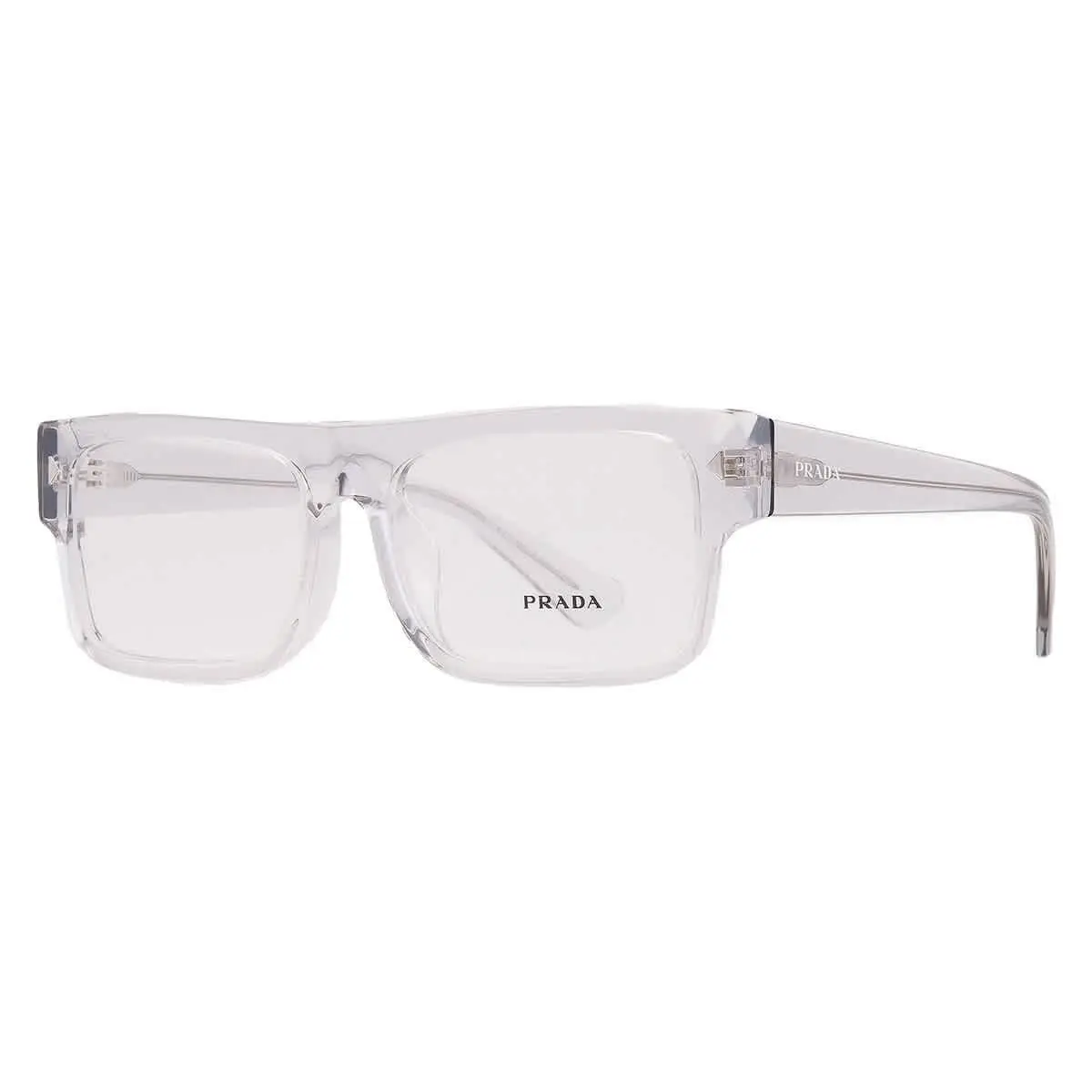 Prada Demo Square Men`s Sunglasses PR A01VF 17P1O1 57 PR A01VF 17P1O1 57