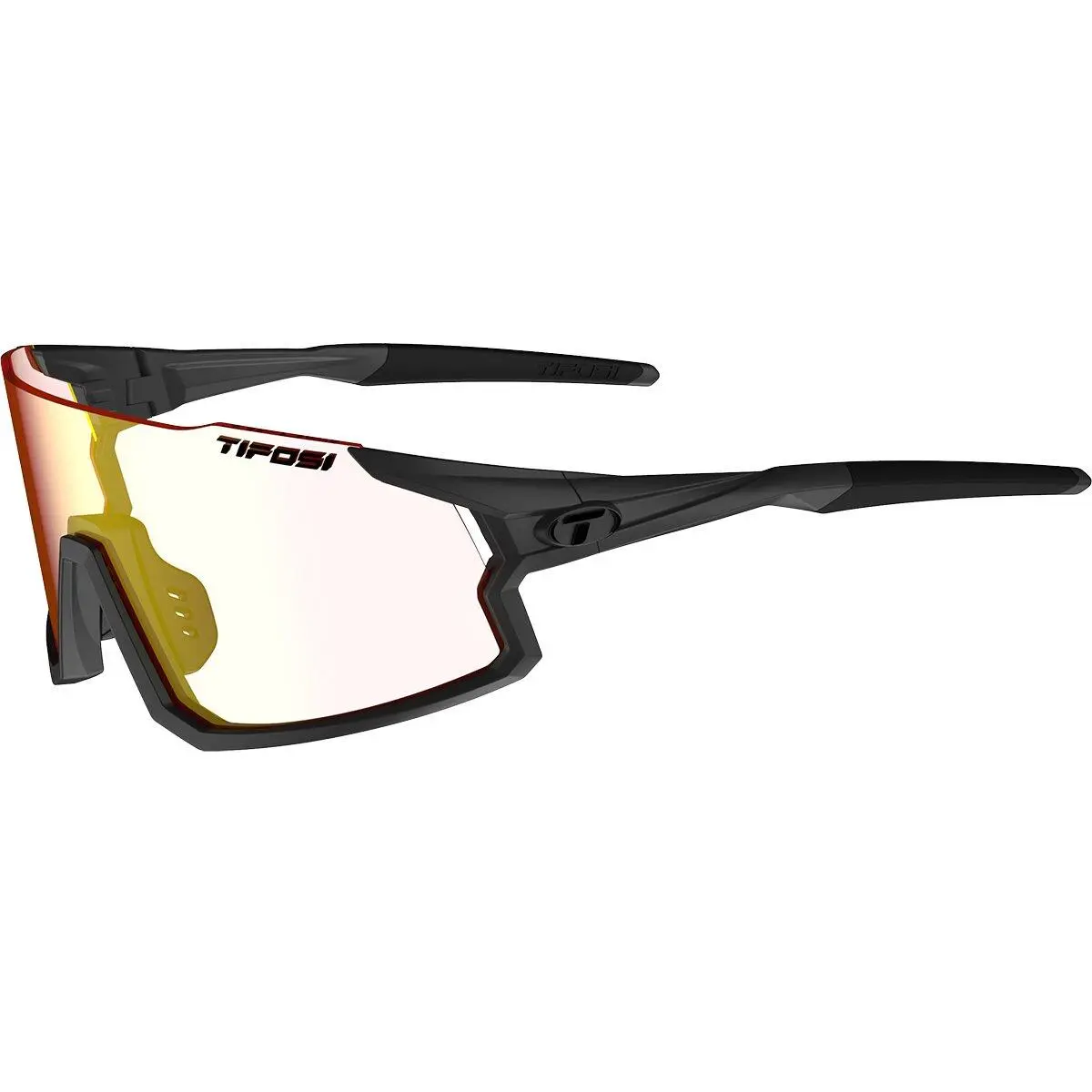 Optics Stash Fototec + Interchangeable Sunglasses Matte Gunmetal/Clarion Red Fototec by Tifosi