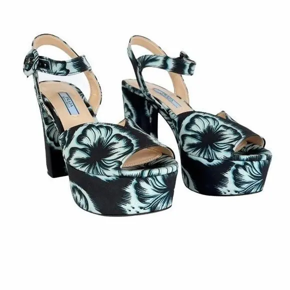 Prada Milano 1XP39A Radzmire High Heel Pump Shoes sz 36 Fashion