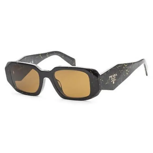 Prada PR17WS 19D01T Square PR 17WS Brown Sunglasses Prada Spr 17W