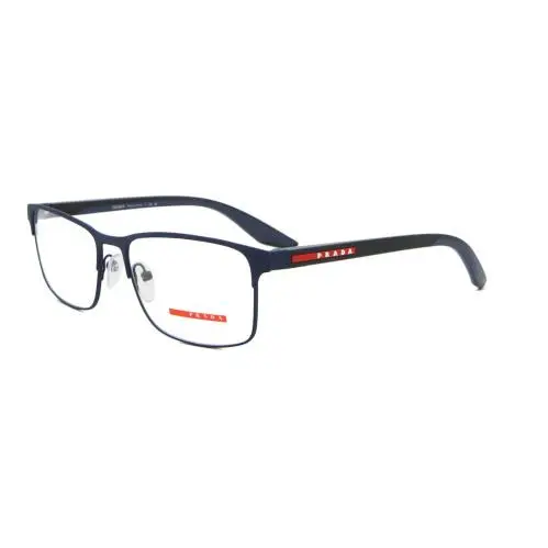 Prada Linea Rossa PS 50PV TFY1O1 Blue Rubber Demo Lens 55 mm Men`s Eyeglasses