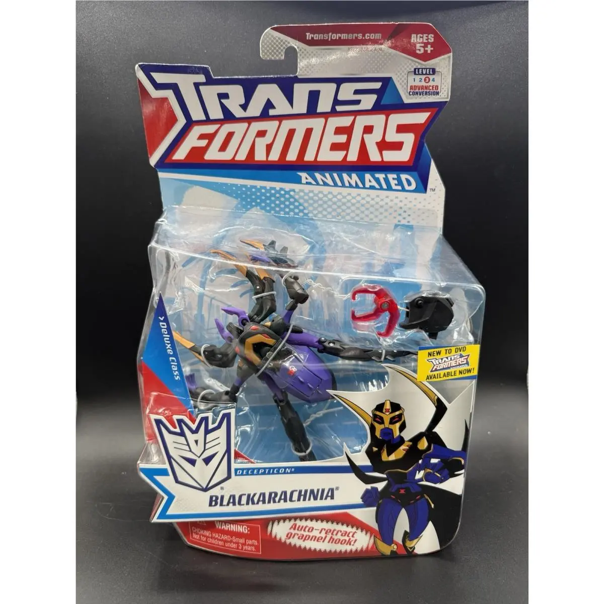2008 Hasbro Transformers Animated Blackarachnia Action Figure Decepticon Deluxe