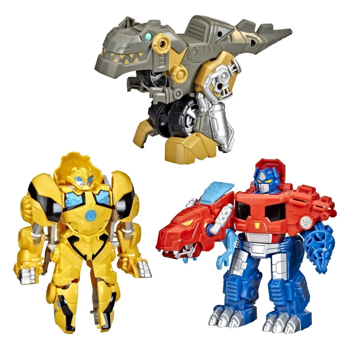 Playskool Primal Team-up 3-Pack with Optimus Prime Bumblebee and Grimlock