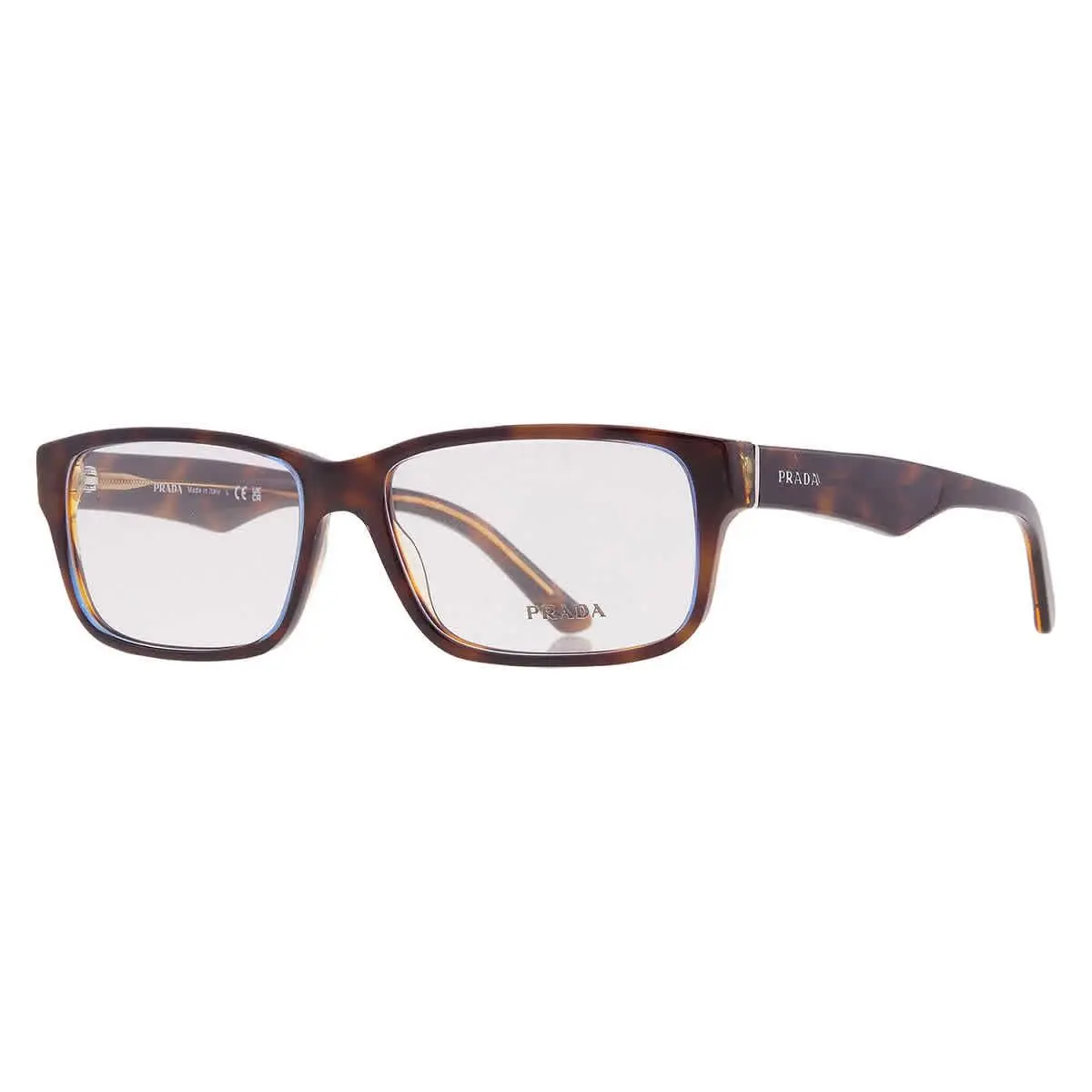 Prada Demo Rectangular Men`s Eyeglasses PR 16MV ZXH1O1 57 PR 16MV ZXH1O1 57