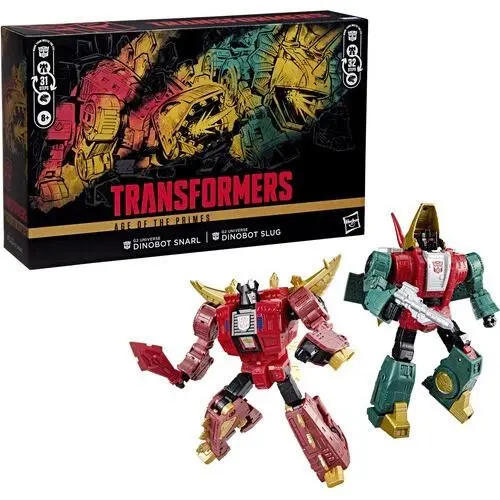 Transformers - Age of The Primes - Leader Class G2 Dinobot Slug and Snarl Action
