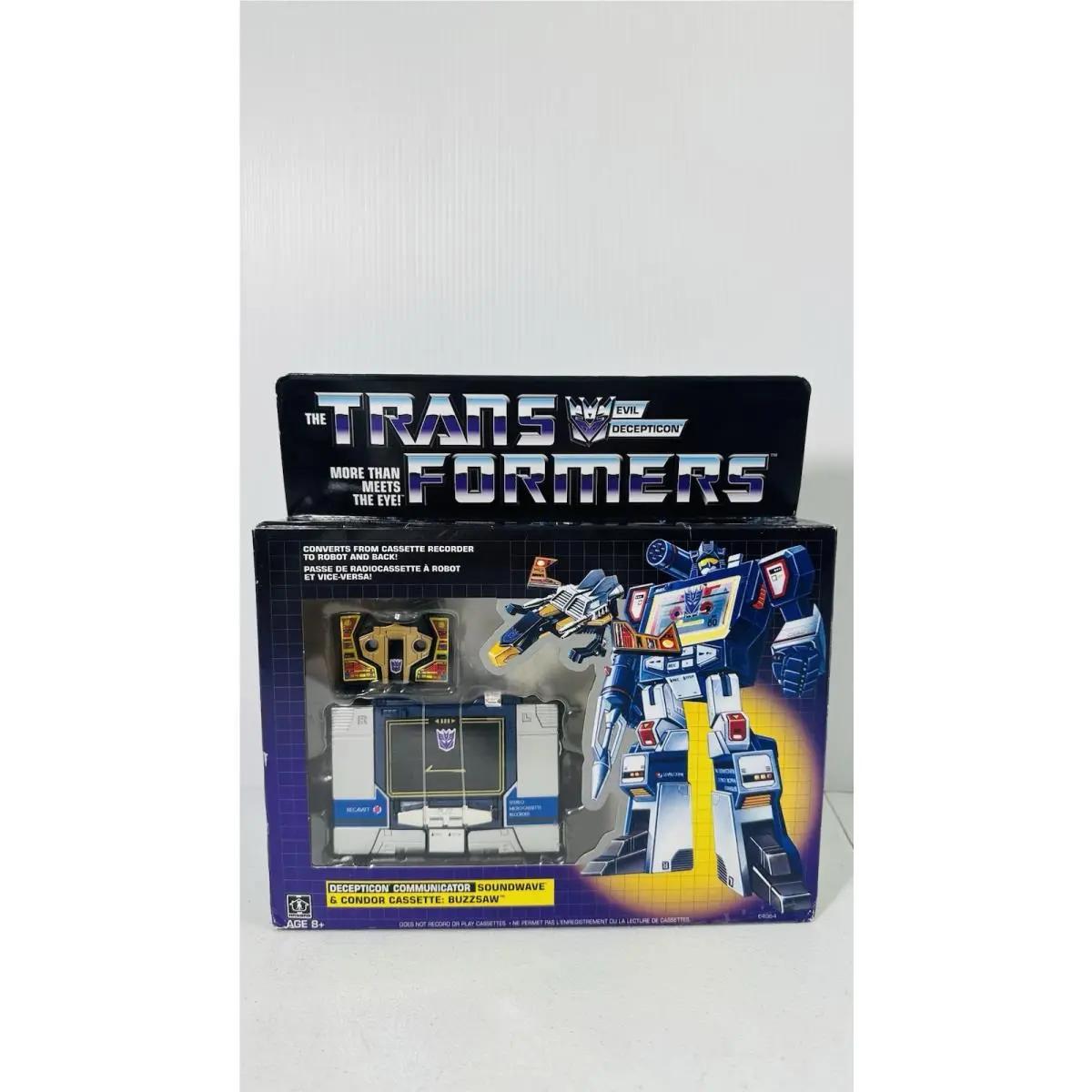 Soundwave Buzzsaw Wal-mart W/box Communicators Vintage G1 Reissue Transformers