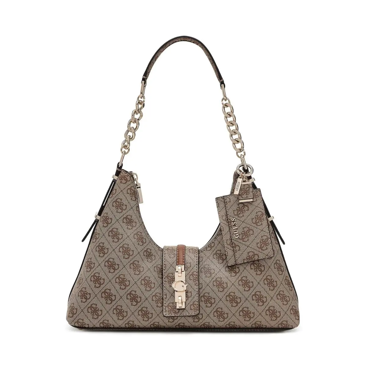Woman`s Handbags  Yvonne Logo Hobo Latte Logo by Guess