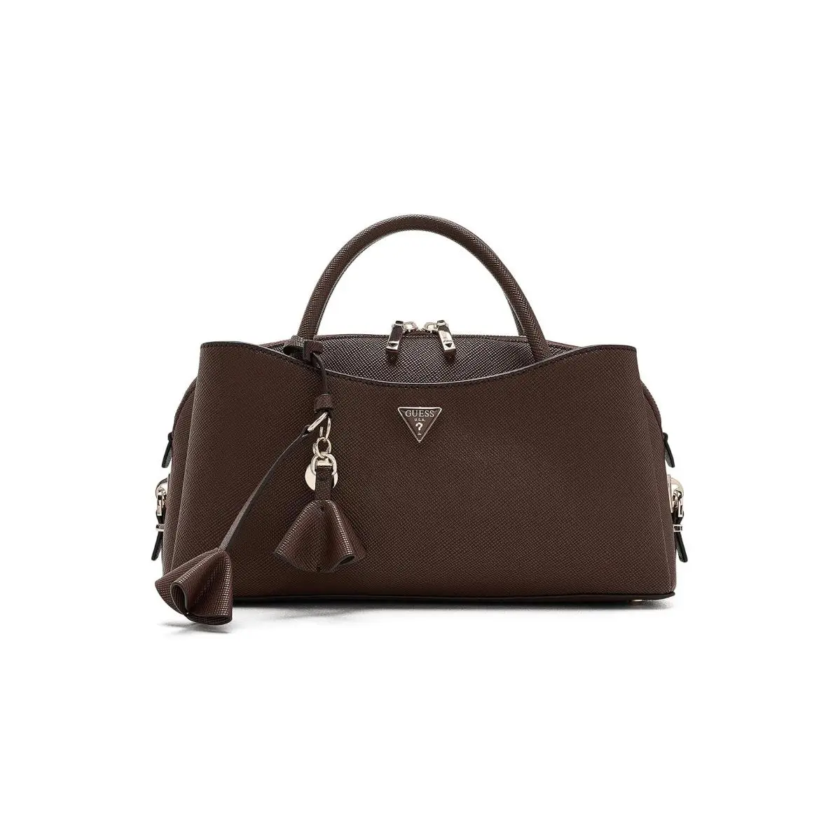 Woman`s Handbags  Danielle Small Girlfriend Satchel Brown by Guess