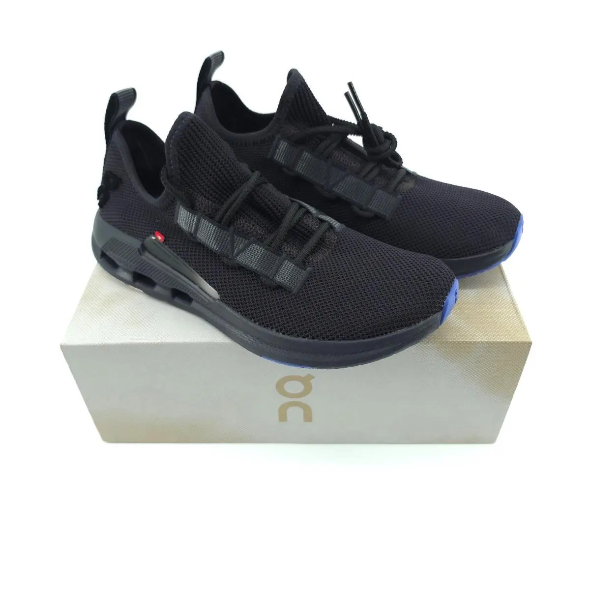 On Running Womens Cloudeasy Sensa Knit Sneakers All Black Size 6 Lightweight