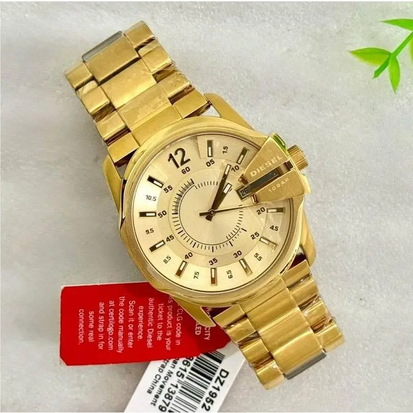 Gold Tone DZ1952 Date Indicator Men`s Watch by Diesel