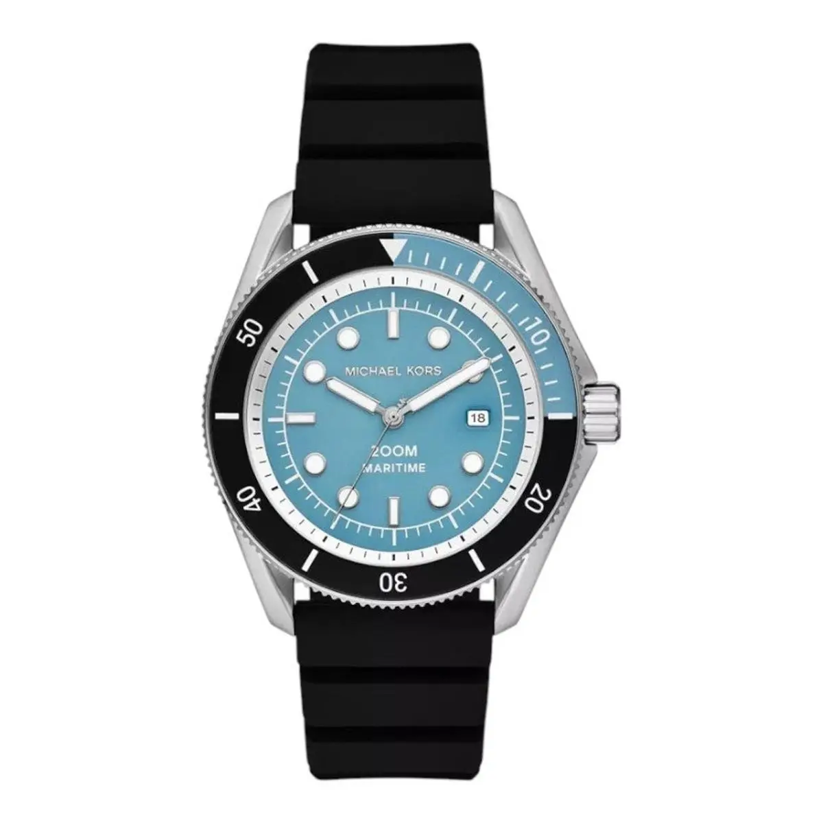 Michael Kors Maritime Light Blue Dial Silicone Men`s Watch MK9167