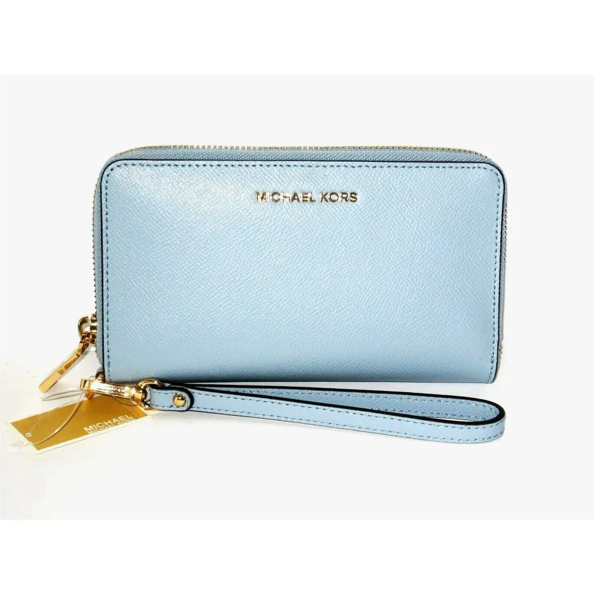 Michael Kors Jet Set Large Leather Multifunction Phone Case Wallet Blue