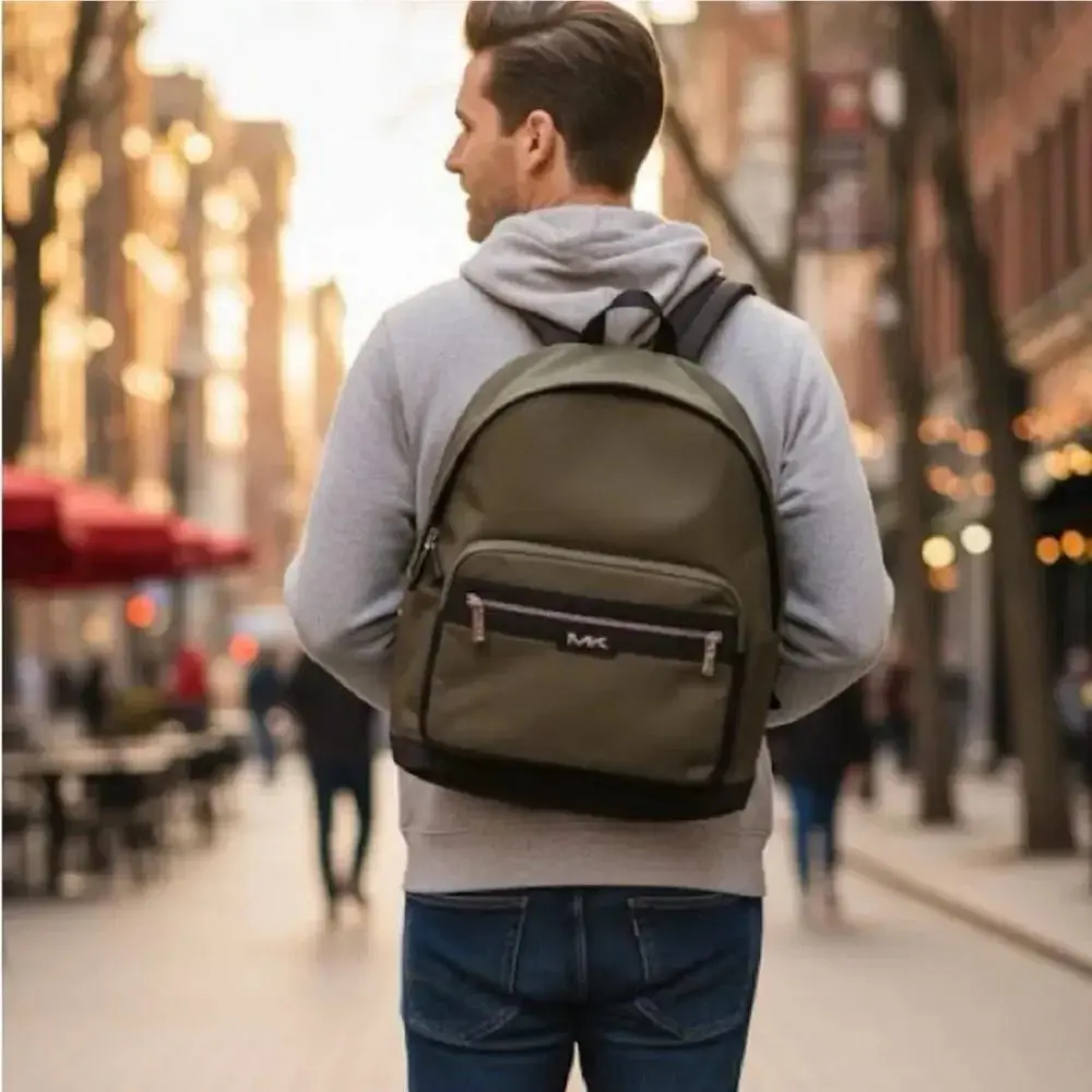 Michael Kors Malone Backpack - Olive - Msrp: