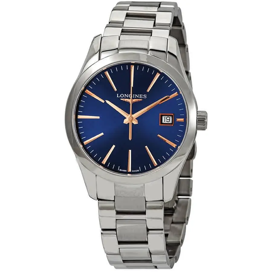 Conquest Classic Quartz Blue Dial Ladies Watch L23864926 by Longines