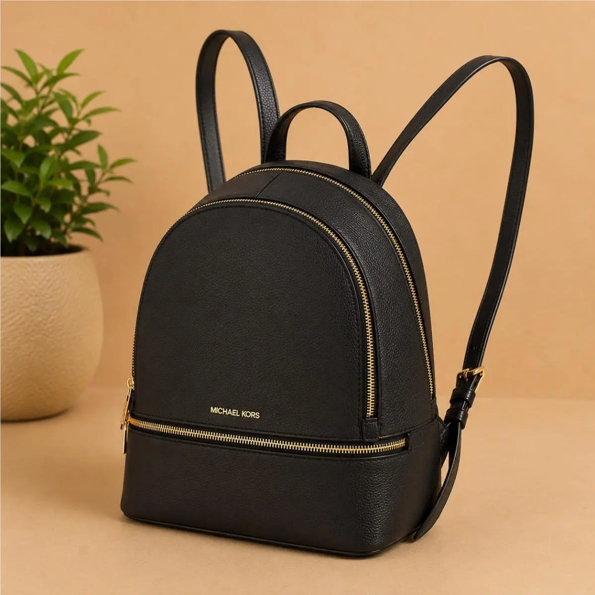 Michael Kors Pebbled Leather Backpack Women`s Designer Bag