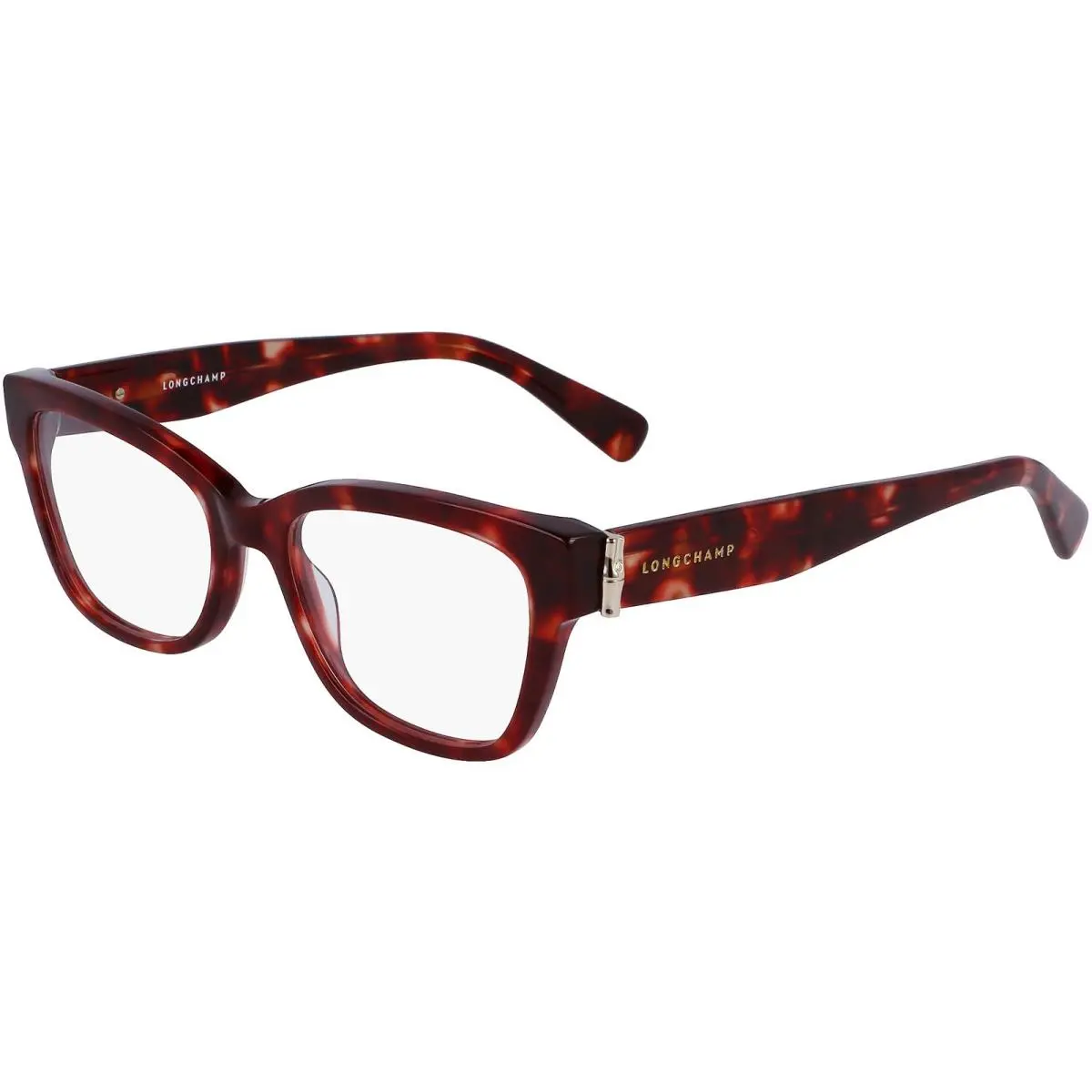 Longchamp Women`s Red Havana Soft Square Eyeglasses - LO2713 640 51