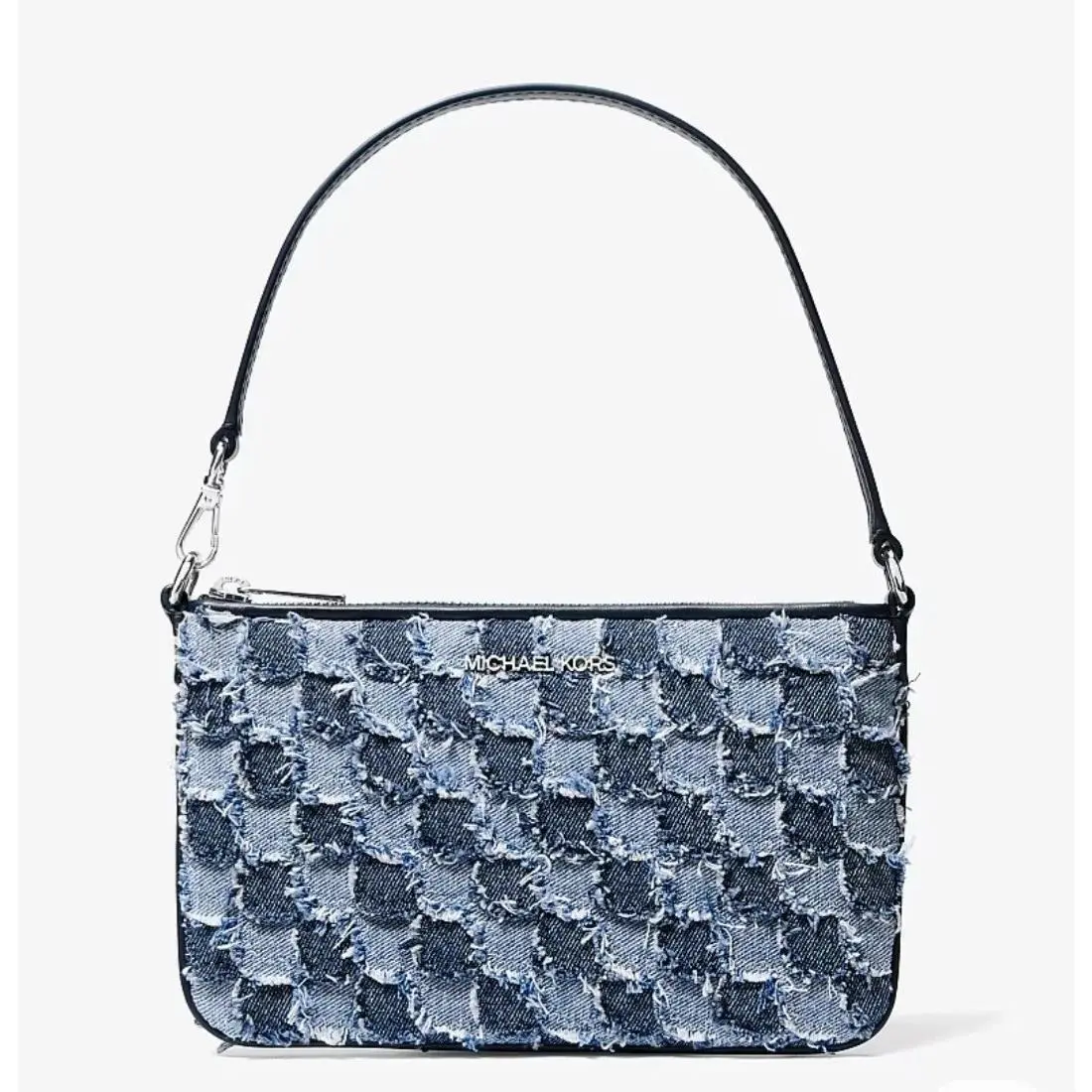Michael Kors Jet Set Travel Small Patchwork Denim Convertible Wristlet Bag
