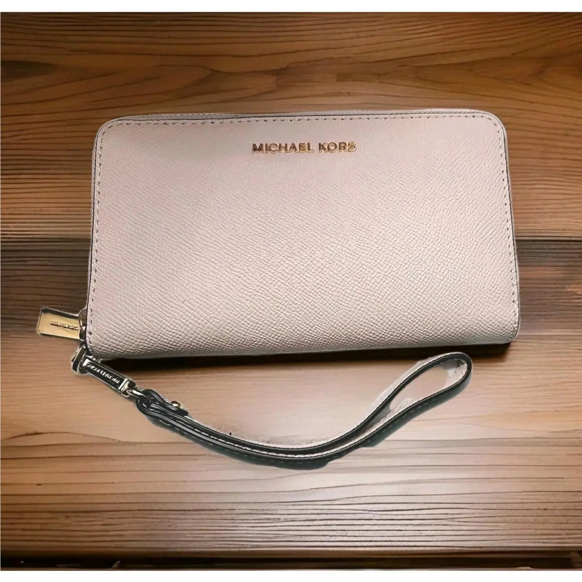 Michael Kors Jet Set Lg Flat Pink Saffiano Leather 32H4GTVE9L