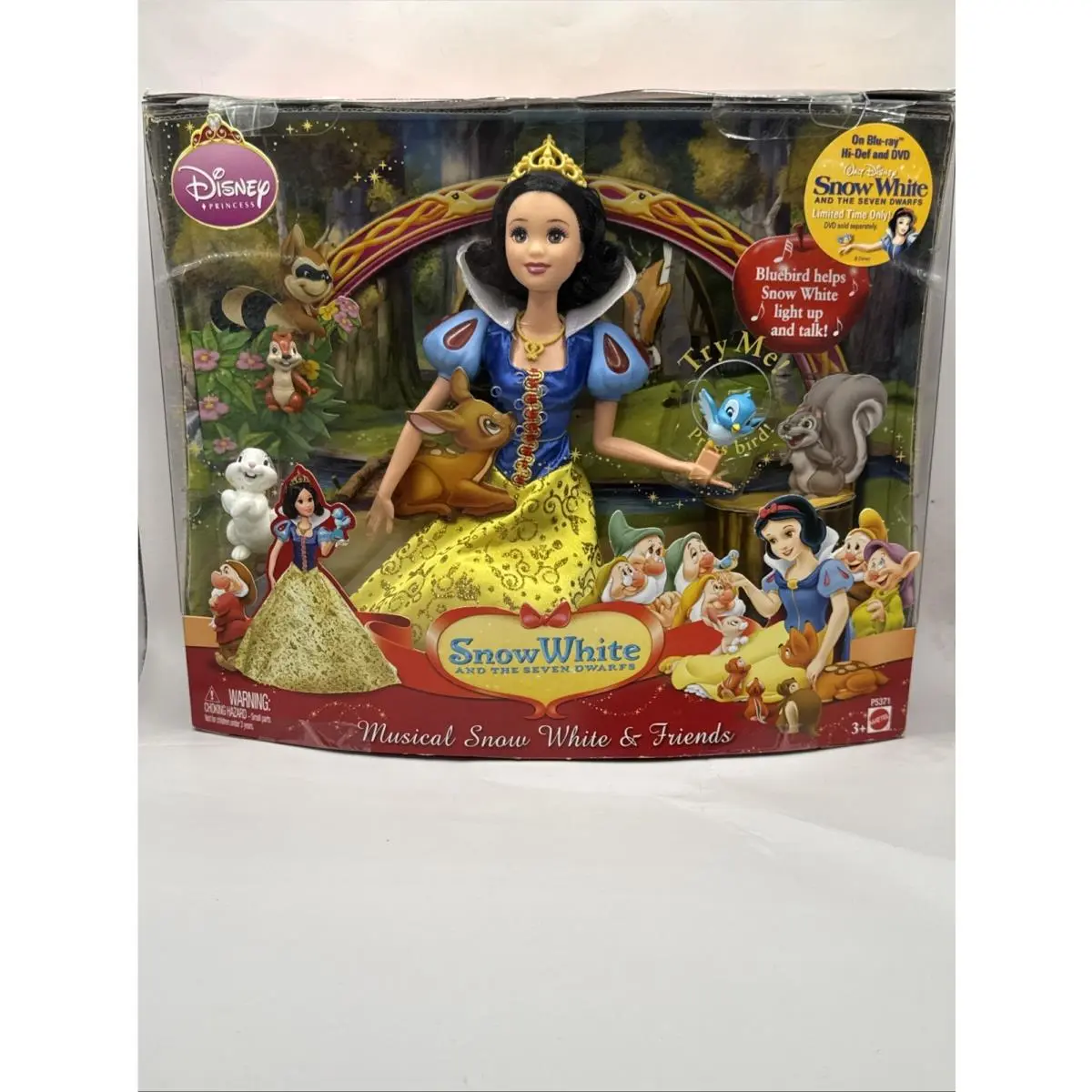 Disney Princess Musical Snow White Friends P5371 Mattel 2009 Vintage