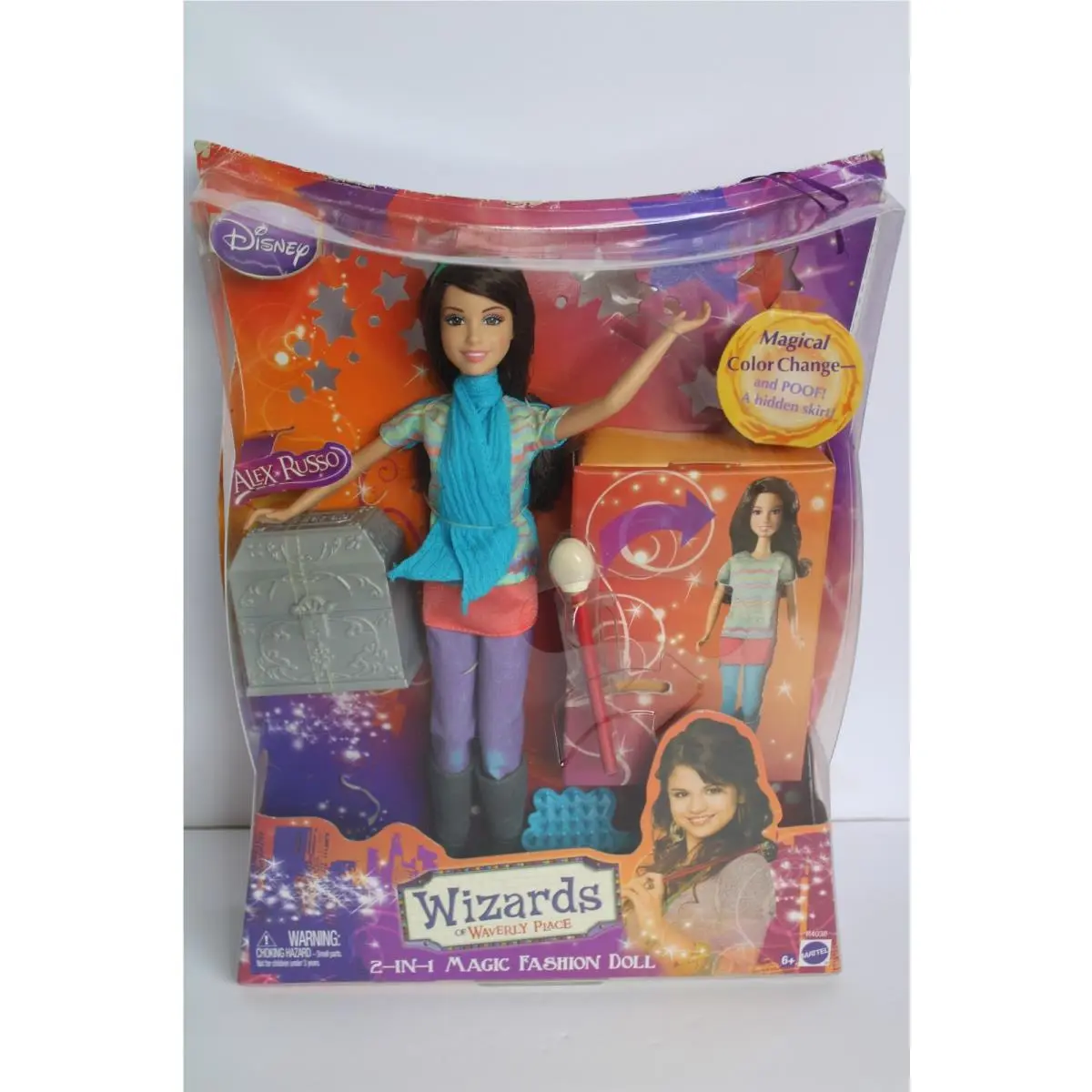 2009 Disney`s Wizards of Waverly Place Alex Russo 2 in 1 Toy Doll w/ Box