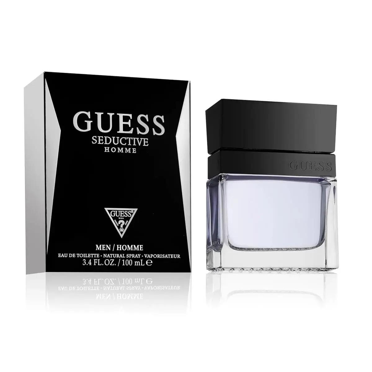 Guess Seductive Men Eau De Toilette Spray 3.4 Fl Oz Fragrance For Him Long Lasting