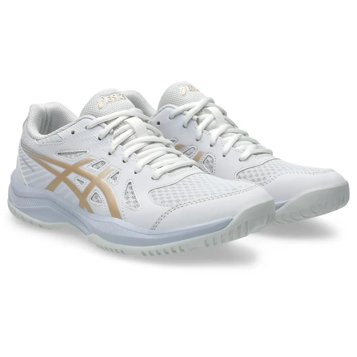 Asics Upcourt 6 1072A107-103 Sneaker Womens 12 B White Volleyball Shoes ZOGG3846