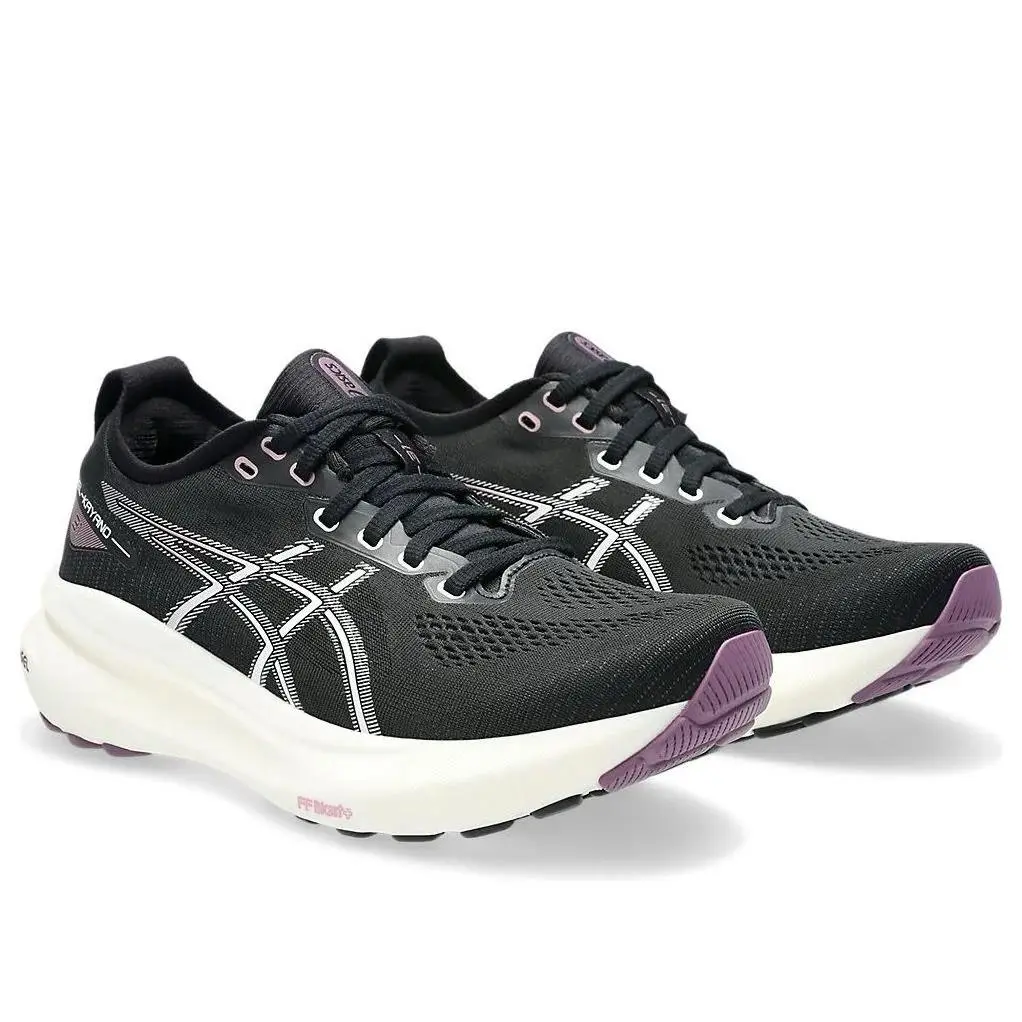 Women`s Size 5.5 - Asics Gel-kayano 31 Black/pure Silver Running Shoes Sneakers
