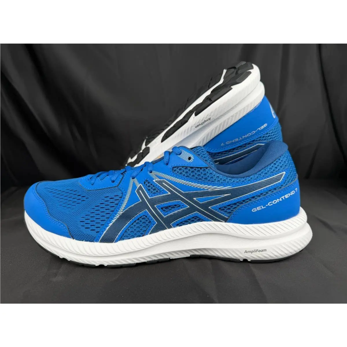 Asics Men`s Gel-contend 7 Running Shoes Size 13 US Lake Drive/mako w/ Box